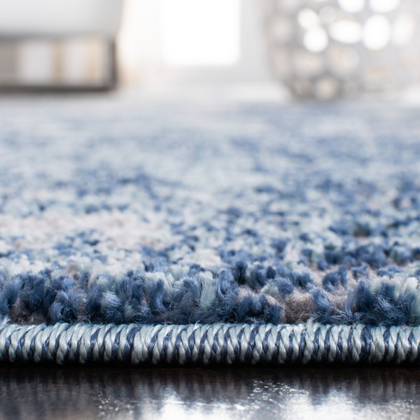 Trent Austin Design® Haslett Performance Navy/Gray Rug & Reviews Wayfair